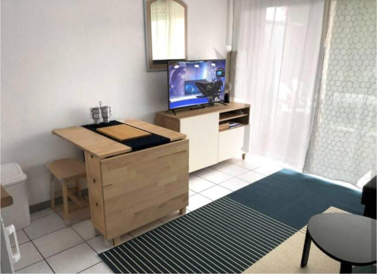 Studio au calme avec piscine, face golf, parking gratuit, tout à pied à 10mn centre ville Ciboure Exterior foto